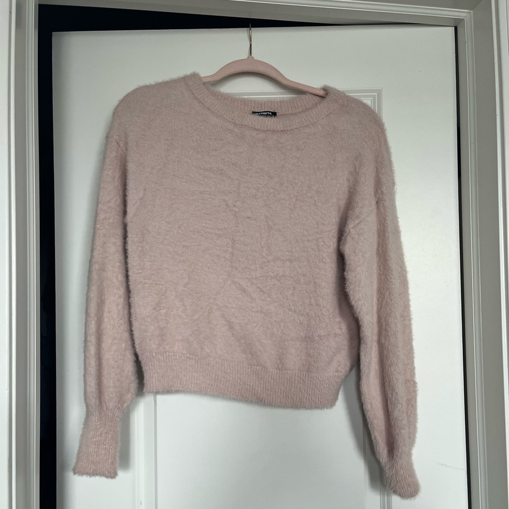 Pink Fuzzy Sweater